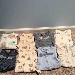 Carter's Assorted Baby One Pieces - Blue, Gray, Cream